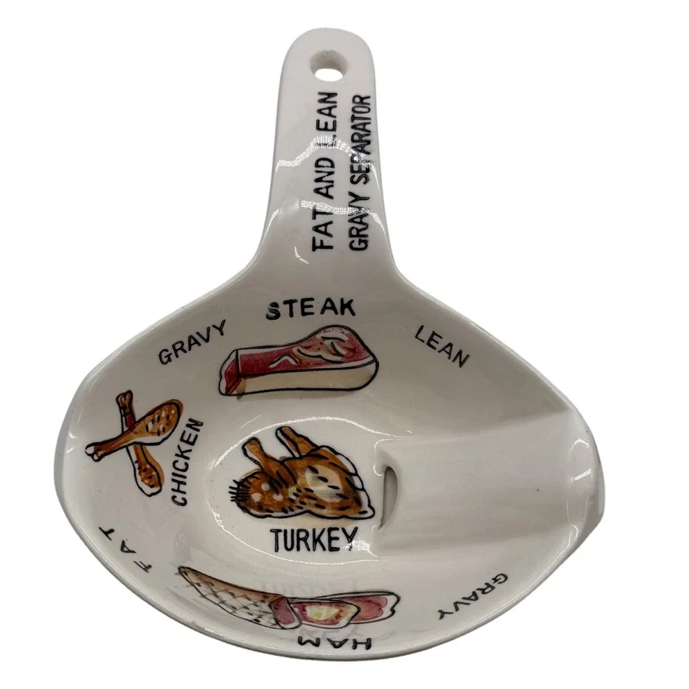 Vintage‎ Fat and Lean Gravy Separator Ceramic Made in Japan  Novelty yellow